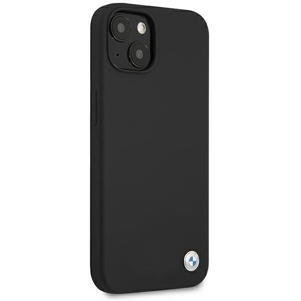 Case BMW BMHCP13MSILBK iPhone 13 6.1 "black / black hardcase Silicone Signature hind ja info | Telefonide kaitsekaaned ja -ümbrised | hansapost.ee