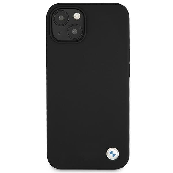 Case BMW BMHCP13SSILBK iPhone 13 mini 5.4 "black / black hardcase Silicone Signature цена и информация | Telefonide kaitsekaaned ja -ümbrised | hansapost.ee
