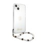 GUHCP13MKPSWH Guess PC Script and White Pearls Case for iPhone 13 Transparent hind ja info | Telefonide kaitsekaaned ja -ümbrised | hansapost.ee