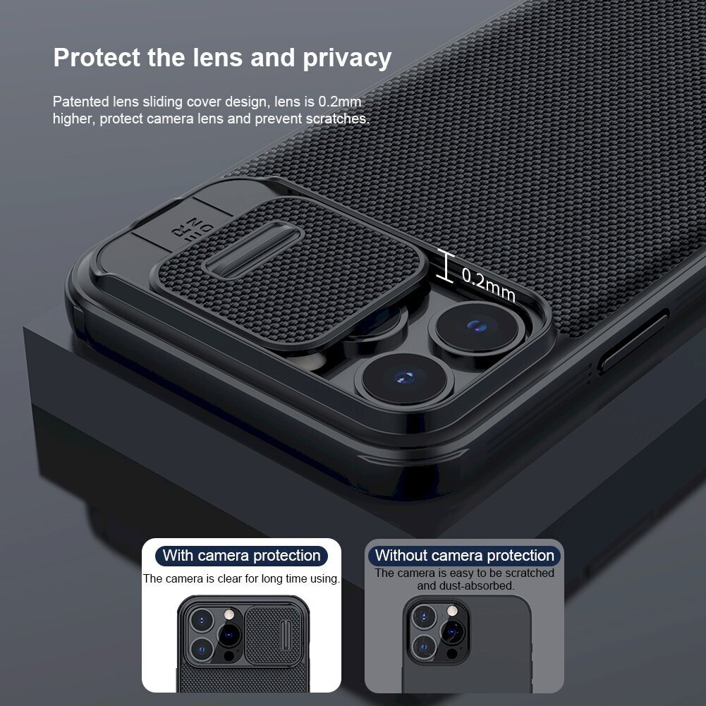 Telefoni ümbris Apple iPhone 13 Pro Max Nillkin Textured PRO Hard, must цена и информация | Telefonide kaitsekaaned ja -ümbrised | hansapost.ee