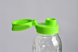 Бутылка Dots 0,75 л прозрачная / зеленая цена и информация | Бутылки для воды | hansapost.ee