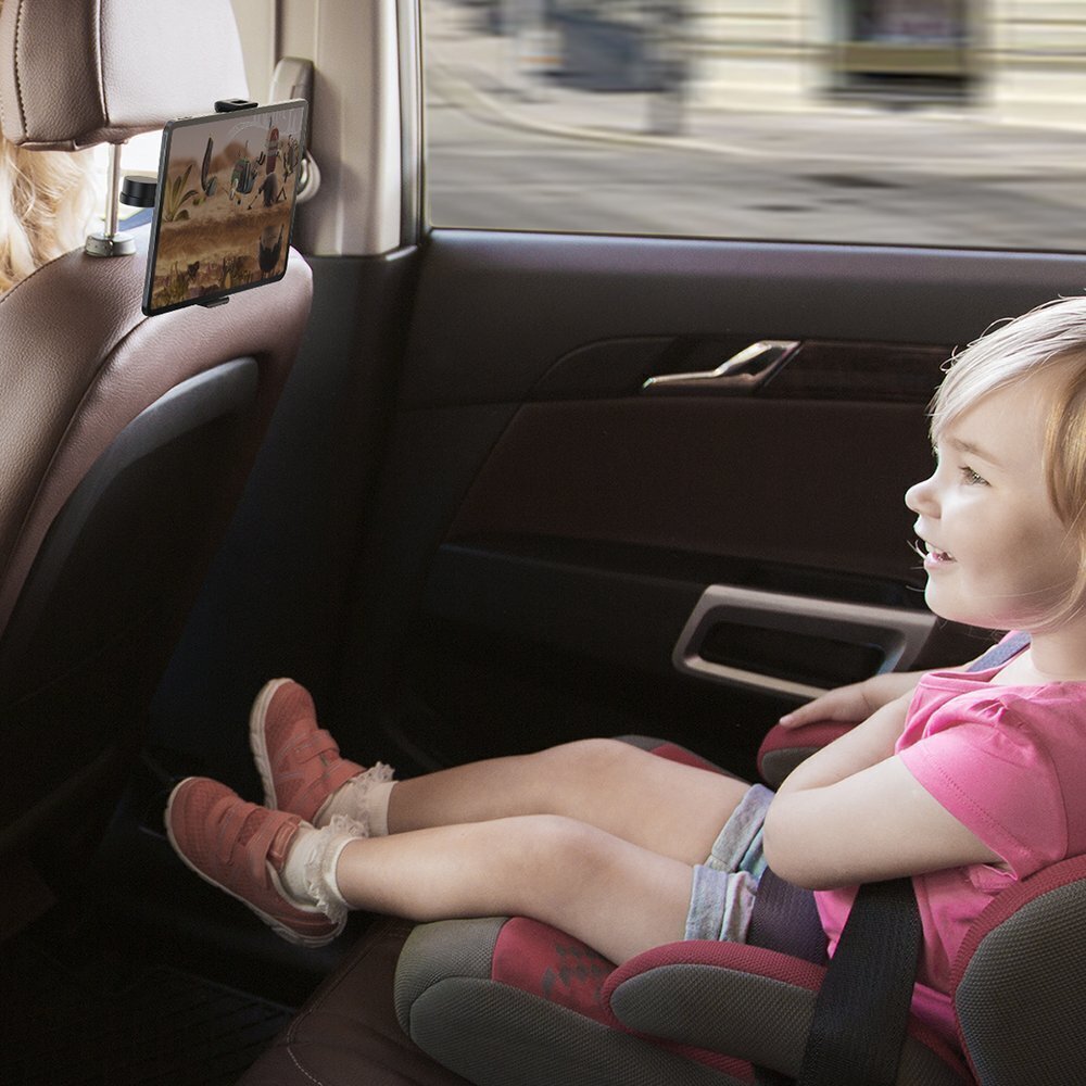 Baseus Backseat Car Mount Adjustable Headrest Bracket for tablets and smartphones 4,7'' - 12,3'' black (SULR-A01) цена и информация | Telefonihoidjad | hansapost.ee
