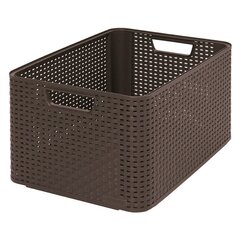 Коробка Style L 43,6x32,6x23cм, темно-коричневая цена и информация | Корзины и ящики для хранения | hansapost.ee