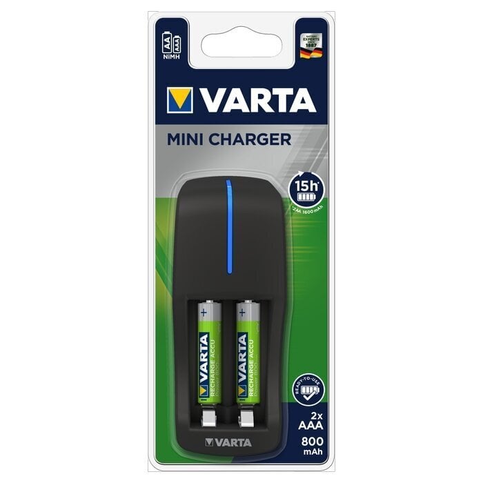 Laadija 2 AAA 800 mAh Varta 57646 hind ja info | Akupatareide laadijad | hansapost.ee