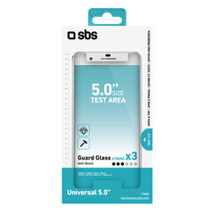 Universal Screen Glass Up to 5 By SBS Transparent hind ja info | Ekraani kaitseklaasid ja kaitsekiled | hansapost.ee