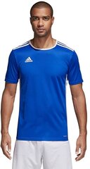 Мужская футболка Adidas Entrada 18 CF1037, синяя цена и информация | Мужская спортивная одежда | hansapost.ee