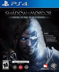 PlayStation 4 mäng Middle-Earth: Shadow of Mordor GOTY Edition hind ja info | Monolith Productions Arvutid ja IT- tehnika | hansapost.ee