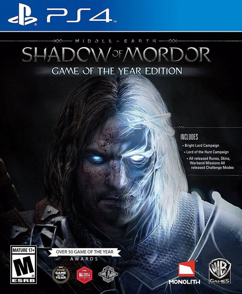 PlayStation 4 mäng Middle-Earth: Shadow of Mordor GOTY Edition hind ja info | Konsooli- ja arvutimängud | hansapost.ee