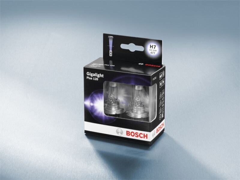 Pirn Bosch H7 12V/55W +120% GIGALIGHT PLUS 120 (2 tk) цена и информация | Autopirnid | hansapost.ee