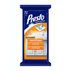 Köögi puhastuslapid Presto Clean, 72 tk price and information | Puhastusvahendid | hansapost.ee