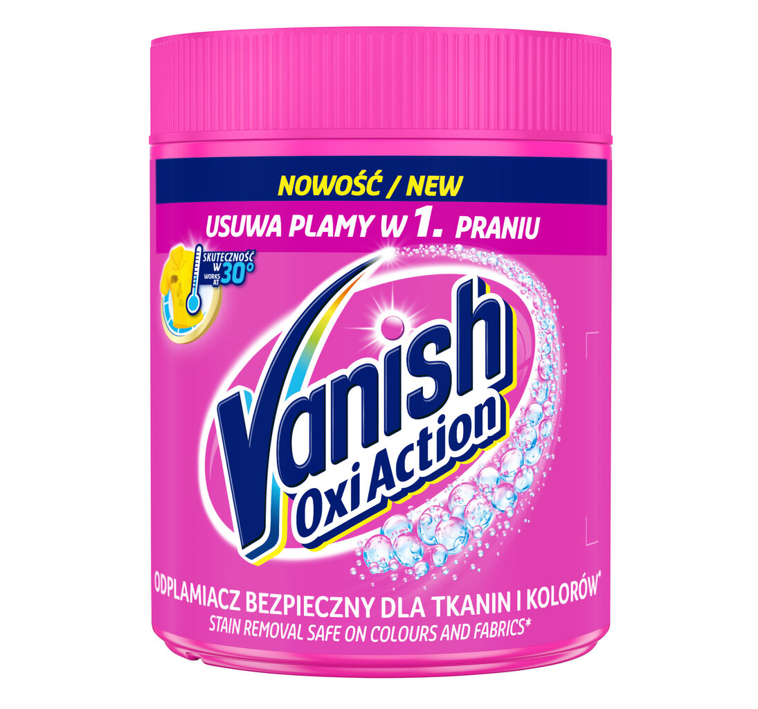 Riiete plekieemalduspulber Vanish Oxi Action, 470 g. цена и информация | Pesuvahendid | hansapost.ee