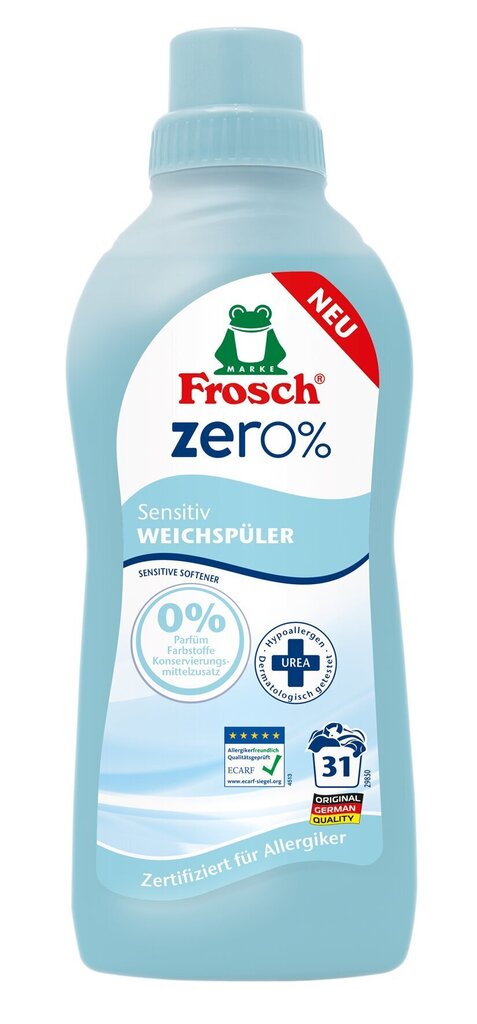 Pesupehmendaja Frosch Zero 750ml цена и информация | Pesuvahendid | hansapost.ee