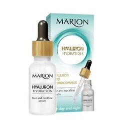 Увлажняющий сепум для кожи лица и шеи с гиалуроном Marion, 20 мл цена и информация | Сыворотки для лица, масла | hansapost.ee