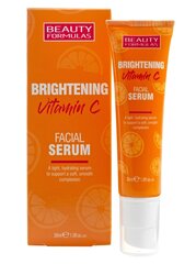 Осветляющая сыворотка для кожи лица Beauty Formulas Vitamin C 30 мл цена и информация | Сыворотки для лица, масла | hansapost.ee