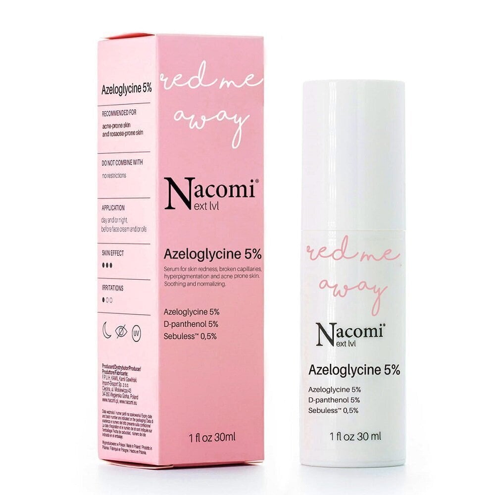 Rahustav näoseerum Nacomi Next Level Azeloglycine 5% 30 ml цена и информация | Näoõlid, ampullid ja seerumid | hansapost.ee