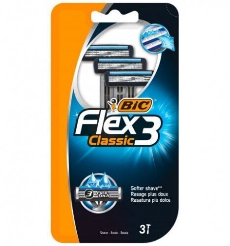 Raseerimisterad Bic Flex Blister, 3 tk. hind ja info | Raseerimisvahendid | hansapost.ee