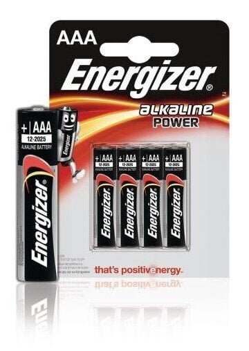 PATAREI ENERGIZER Alkaline Power AAA 2400 LR03 B4 1.5V Alkaline цена и информация | Patareid | hansapost.ee