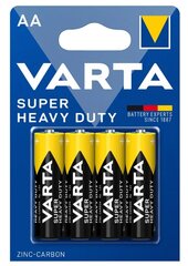 Батарейки Varta Superlife/Super Heavy Duty, AA (LR6) 4 шт. цена и информация | Батерейки | hansapost.ee