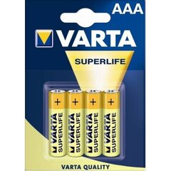 Patareid Varta Superlife/Super Heavy Duty, AAA (LR03), 4 tk hind ja info | Patareid | hansapost.ee