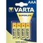 Patareid Varta Superlife/Super Heavy Duty, AAA (LR03), 4 tk цена и информация | Patareid | hansapost.ee