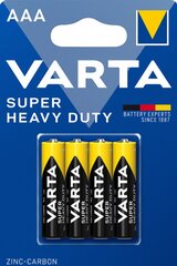 Элементы Varta Superlife/Super Heavy Duty, AAA (LR03), 4 шт. цена и информация | Батарейки | hansapost.ee