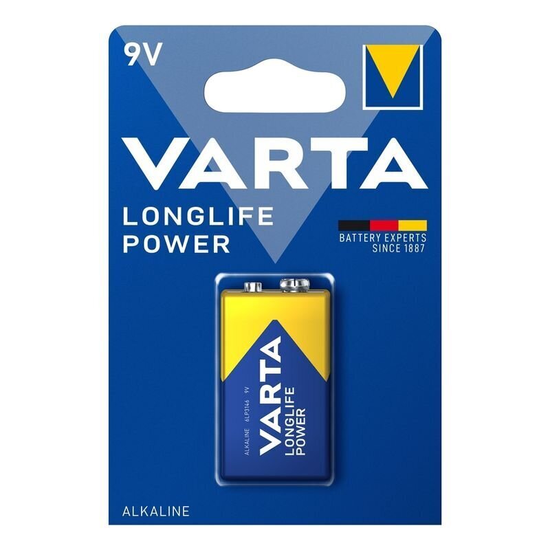 Varta leelispatareid 9V Longlife Power hind ja info | Patareid | hansapost.ee