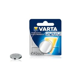 Liitiumpatarei Varta CR2025 Proffesional Electronics 3V Lithium Tablet Battery (1pcs) hind ja info | Varta Remondikaubad, sanitaartehnika ja kütteseadmed | hansapost.ee