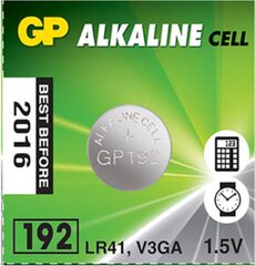 Щелочной элемент GP LR41, в упаковке 10 шт. цена и информация | Батерейки | hansapost.ee