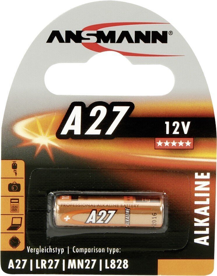 Ansmann patarei A27 12V hind ja info | Patareid | hansapost.ee