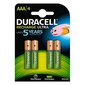 Duracell Rechargeable Accu Stay Charged 800mAh HR03 AAA (LR03), 4 tk hind ja info | Patareid | hansapost.ee