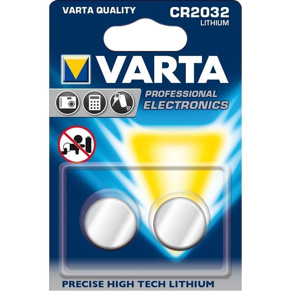 Varta CR 2032 liitiumpatareid, 2tk цена и информация | Patareid | hansapost.ee