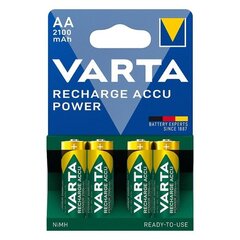 VARTA Recharge Battery Power AA 2100mAh Blister 4 hind ja info | Varta Remondikaubad, sanitaartehnika ja kütteseadmed | hansapost.ee