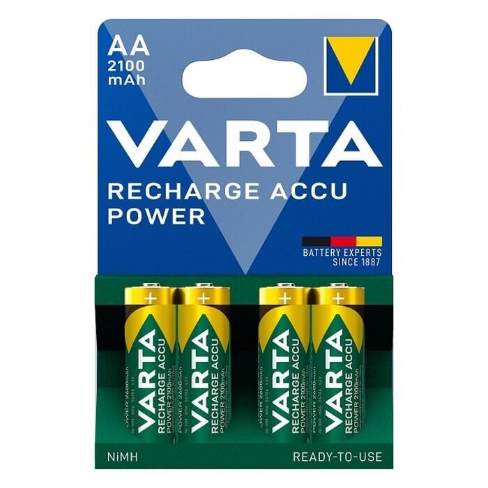 VARTA Recharge Battery Power AA 2100mAh Blister 4 цена и информация | Patareid | hansapost.ee