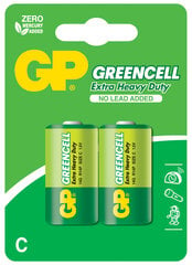 GP Greencell батарейки R14 (C) цена и информация | Батерейки | hansapost.ee
