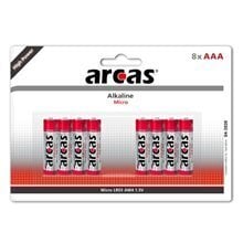 Patareid ARCAS Alkaline 1,5V LR03/AAA, 8 tk hind ja info | Patareid | hansapost.ee