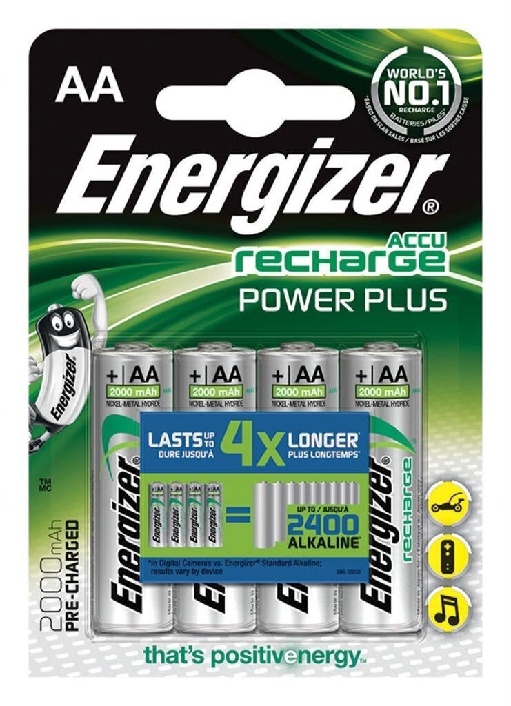 Energizer eellaaditud HR6 laetavad patareid, 2000mAh hind ja info | Patareid | hansapost.ee