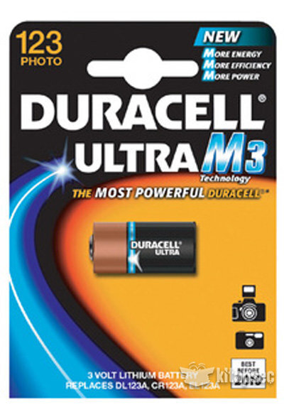 Liitiumioon patarei Duracell DL 123 3V, sobib digiktaalkaameratele цена и информация | Patareid | hansapost.ee