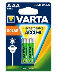 Varta Solar HR03 элементы, 2 шт цена и информация | Varta Освещение и электротовары | hansapost.ee
