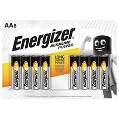 Energizer leelispatareid AA Alkaline Power (8 tk) hind ja info | Energizer Remondikaubad, sanitaartehnika ja kütteseadmed | hansapost.ee