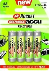 Akud Rocket RTU 2100mAh AA, 4 tk цена и информация | Батарейки | hansapost.ee