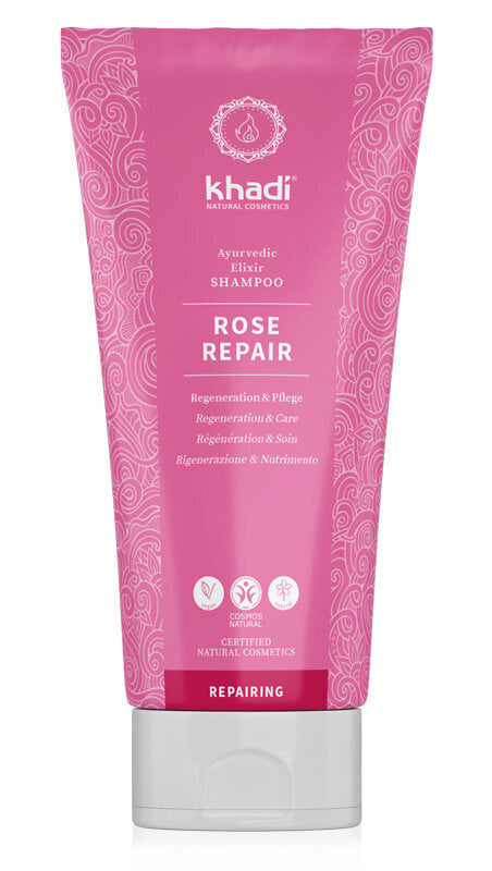 Ayurveda taastav šampoon Rose Repair Elixir Khadi 200 ml цена и информация | Šampoonid | hansapost.ee