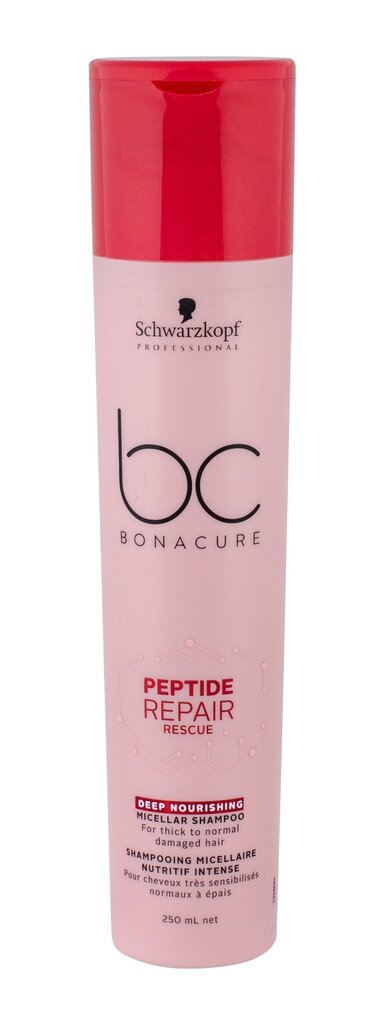 Schwarzkopf Professional BC Bonacure Peptide Repair Rescue šampoon 250 ml цена и информация | Šampoonid | hansapost.ee