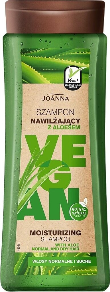 Niisutav šampoon Joanna Vegan, 300 ml цена и информация | Šampoonid | hansapost.ee