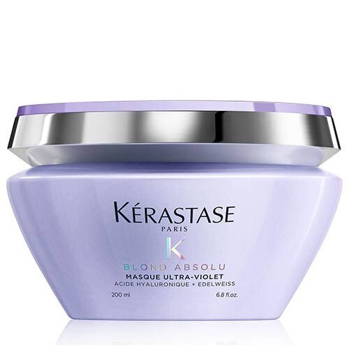 Kollaseid toone neutraliseeriv juuksemask Kerastase Blond Absolu Ultra-Violet 200 ml цена и информация | Juuksemaskid, õlid ja seerumid | hansapost.ee