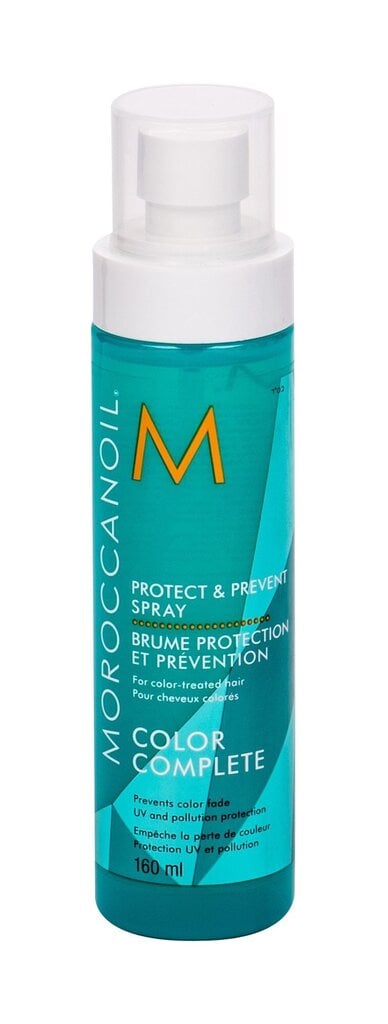 Sprei värvitud juustele Moroccanoil Protect & Prevent 160 ml hind ja info | Juuksemaskid, õlid ja seerumid | hansapost.ee