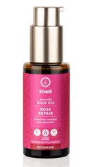 Taaselustav juukseõli Rose Repair Khadi Naturprodukte, 50 ml hind ja info | Juuksemaskid, õlid ja seerumid | hansapost.ee