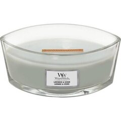 WoodWick lõhnaküünal Lavender & Cedar, 453,6 g цена и информация | Подсвечники, свечи | hansapost.ee