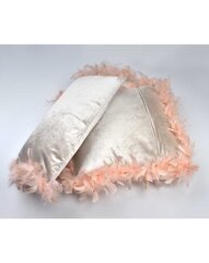 Dekoratiivpadi Loreta Beige Feather, 50x30 cm цена и информация | Декоративные подушки и наволочки | hansapost.ee