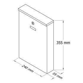 Postkast PD 955 цена и информация | Postkastid ja majanumbrid | hansapost.ee