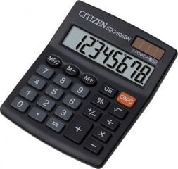 Kalkulaator Citizen SDC 805BN, 8 numbriline disain цена и информация | Канцелярские товары | hansapost.ee